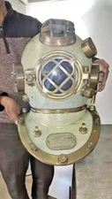 Vintage 18" Diving Divers Helmet U.S Navy Mark V Deep Sea Antique Scuba Gift