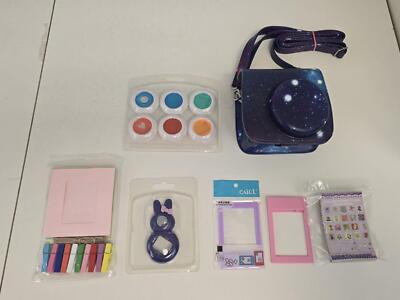 Camera Case Bag for Fujifilm Instax Mini 8 / 8+ / 9 Camera - Purple w/ Extras