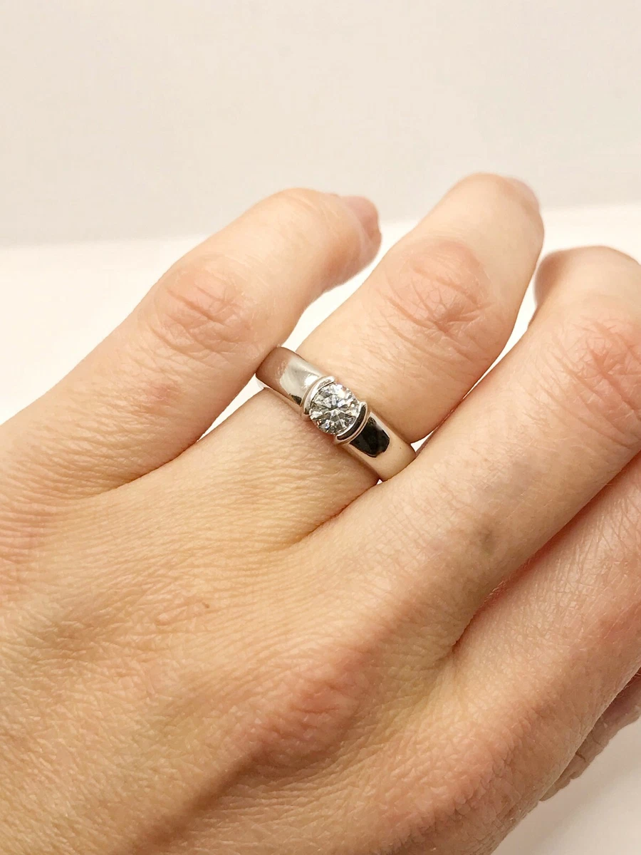 Tiffany Co. Plat 0.48ct Etoile Engagement Ring Size 5.25 eBay