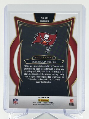 2024 Panini Select Rachaad White Silver Concourse Prizm #88