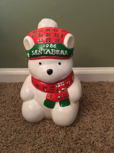 Vintage 1986 Dayton Hudson Santabear Keksdose