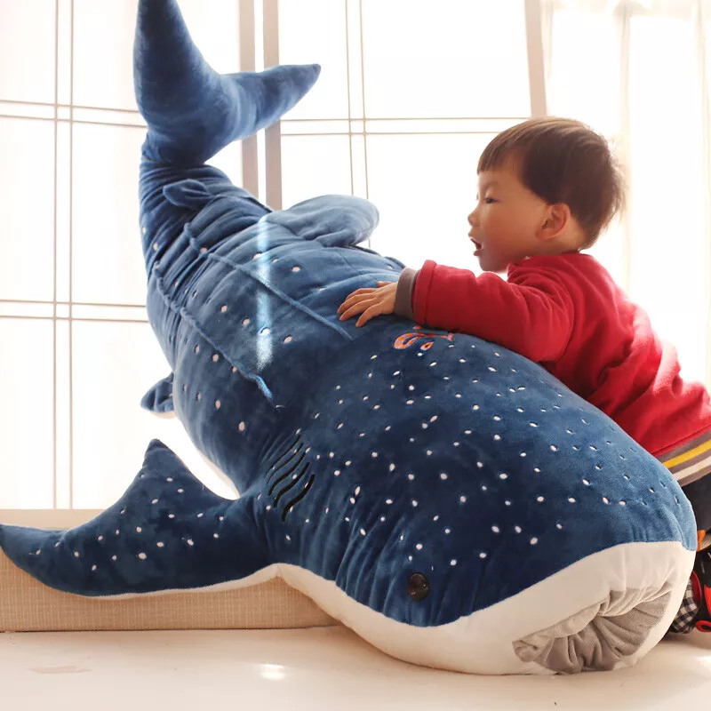 100CM Big Cute Plush Toy Whale Shark Stuffed Animal Soft Plushies