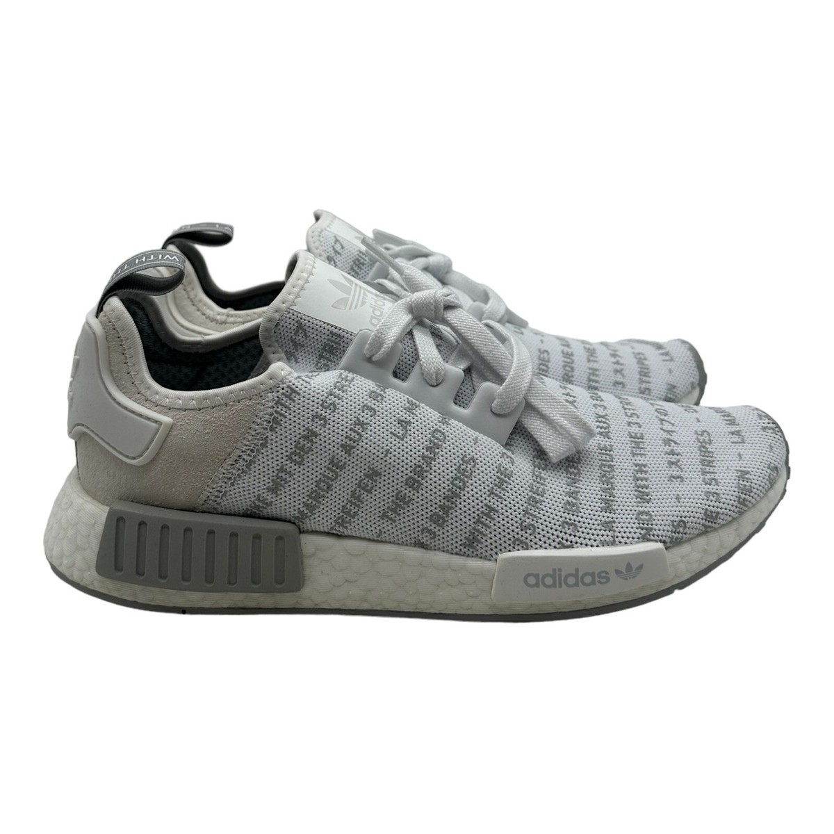 Adidas NMD R1 Whiteout Three Stripes S76518 Men's Size 10