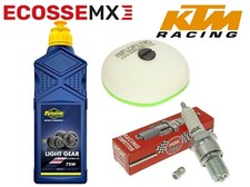 KTM SX125 Service Kit 2004-2006 Air Filter 75W Light Gear Oil Spark Plug MX