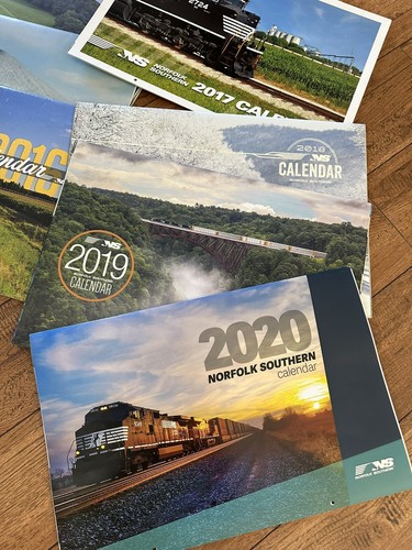 NS Norfolk Southern Railroad Collectible 2013 To 2020 Calendars - Picture 2 of 6