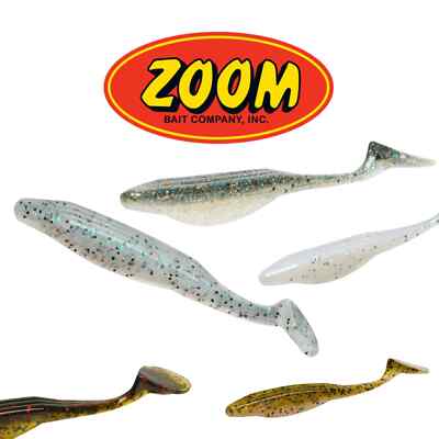 ZOOM SWIMMIN SUPER FLUKE Jr 3 Zoll Softbait Kunststoff PADDLE TAIL - ALLE FARBEN
