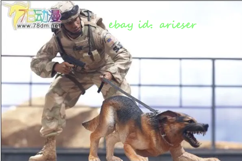 マクファーレン ミリタリーシリーズ3 空軍K-9ハンドラー Mcfarlane'S Military Series3 Air Force Security Forces K-9 Handler