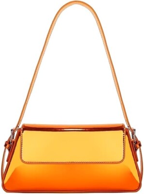 Metallic Evening Bag for Women Y2K Sliver Leather Shoulder Bags