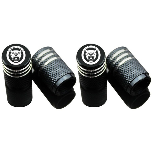 New 4x Car Wheel Tires Valve Stem Caps Cover for Jaguar Decoration