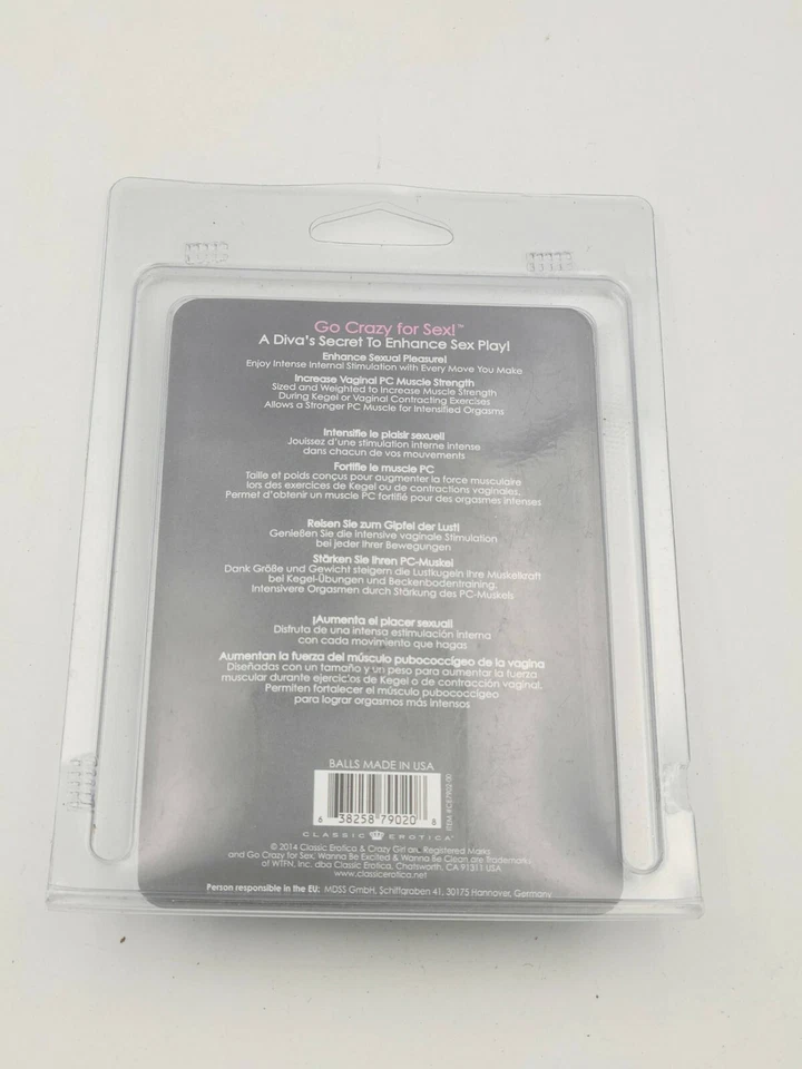 Bolas de placer enchapadas en plata Crazy Girl Foto 2 de 3