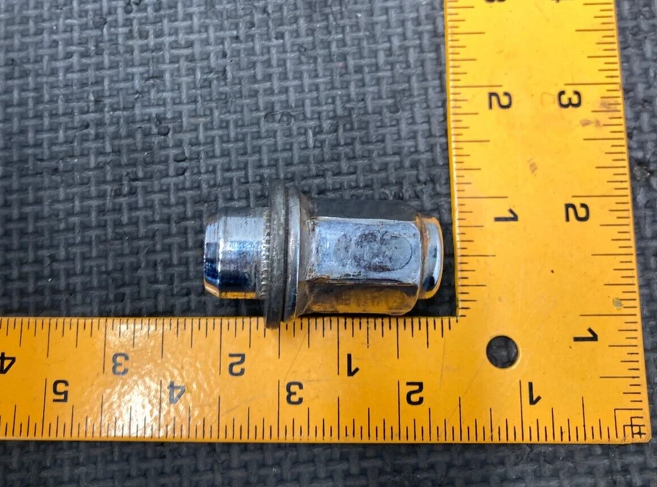 Оригинальная хромированная зажимная гайка для колеса 92–2000 Lexus SC400 21 мм Acorn M12 X 1,5 - Изображение 4 из 4