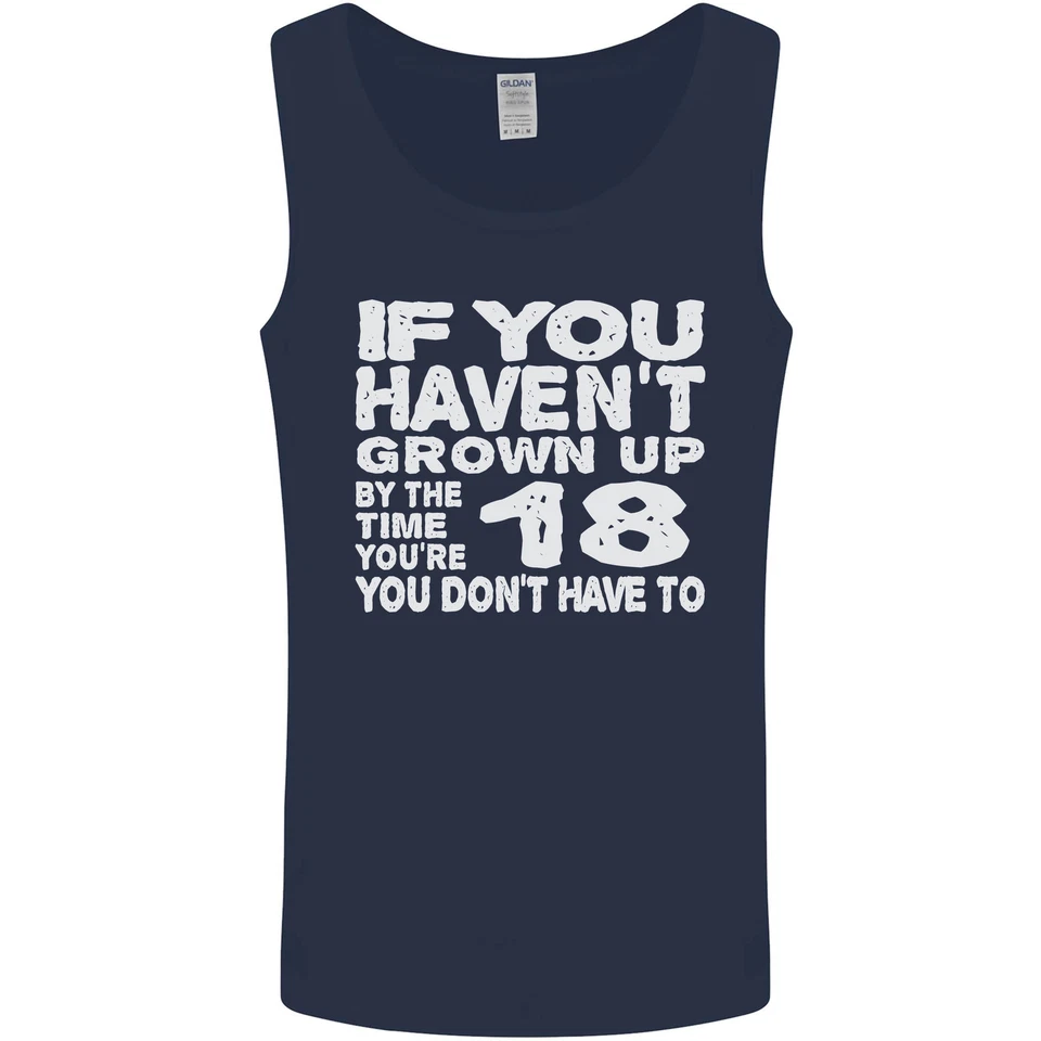 18th Geburtstag 18 Jahre Alt Lied Dont´ T Grow Up Lustig Herren Tanktop - Bild 3 von 4