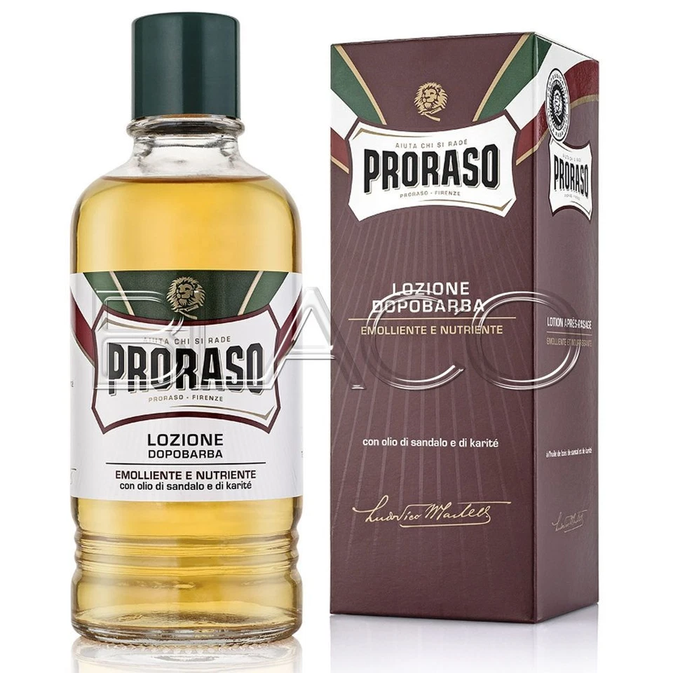 PRORASO DOPOBARBA 400ML EMOLLIENTE E NUTRIENTE CON SANDALO E KARITE AFTERSHAVE