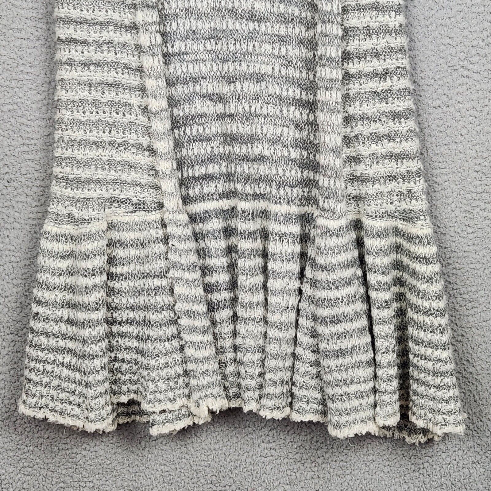FREE PEOPLE Sweater Womens XS Gray Striped Open C… - image 8