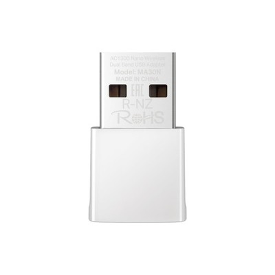 Mercusys MA30N, AC1300 Mbps, Dual Band, MU-MIMO, Plug and Play, Nano Wi-Fi 5 USB