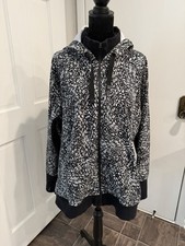 Athleta Triumph Black Hoodie Luxe Full Zip Sweatshirt Jacket 3X