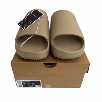 Nike Calm Slide Khaki Men's 12 Lightweight Comfort Slip-On Sandals