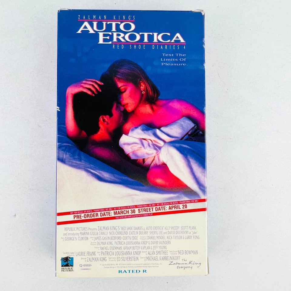 Zalman King Red Shoe Diaries 4 Auto Erotica VHS Video Tape Erotic Thriller PROMO Foto 2 de 2