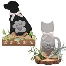 Pet Memorial Wooden Ornament 14cm - Choose Design