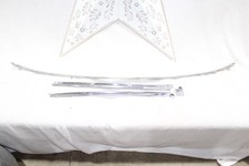 86-97 Nissan D21 Hardbody Set Windshield Trim Panel Moldings Chrome W 1 Corner 86-97 Nissan D21 Hardbody Set Windshield Trim Panel Moldings Chrome W 1 Corner