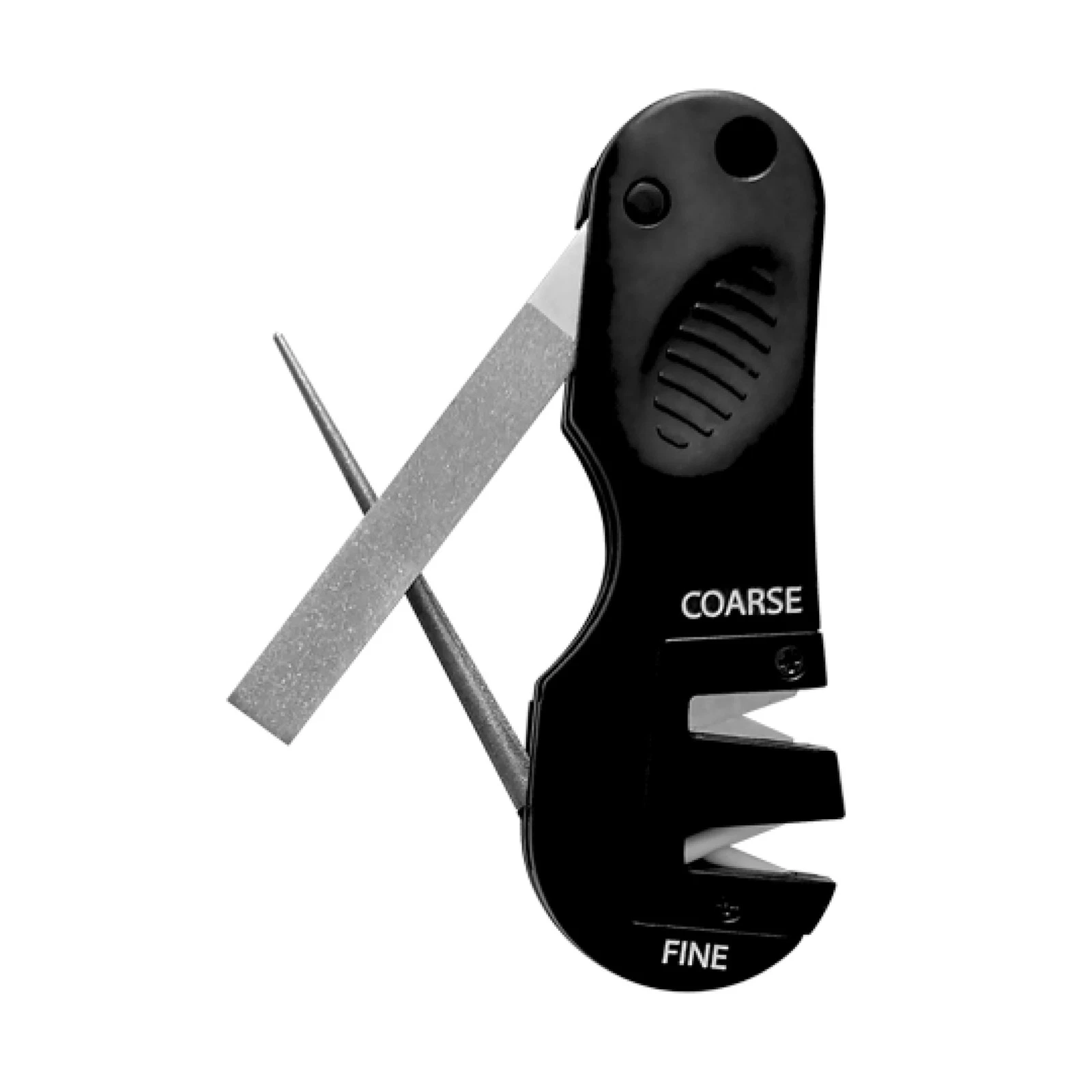 AccuSharp 4 in 1 Knife and Tool Sharpener Compact Outdoor Essential Black
