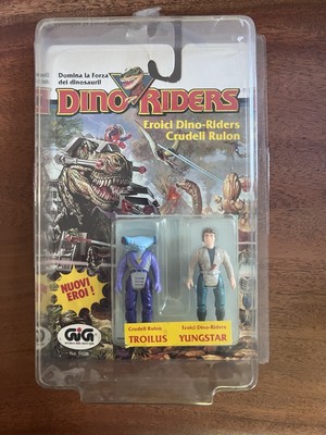 Dino Riders Action Figures - Dedeye (Troilus) & Yungstar - Tyco GIG Italia MOSC