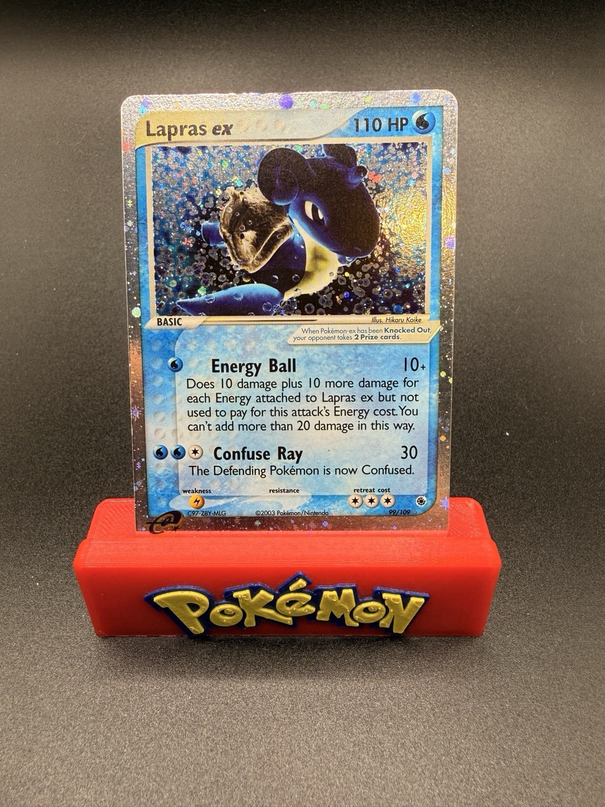 Lapras ex 99/109 – EX Ruby & Sapphire – 2003 Vintage EX Card – NM/LP