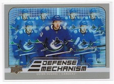2022-23 Upper Deck Series 1 QUINN HUGHES Defense Mechanism GOLD SP INSERT WILD+