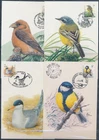 XE59648 Belgium 1992 -2001 Buzin birds maxicards used