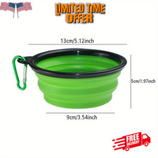 Portable Travel Collapsible Foldable Pet Dog Bowl for Food Water Bowls