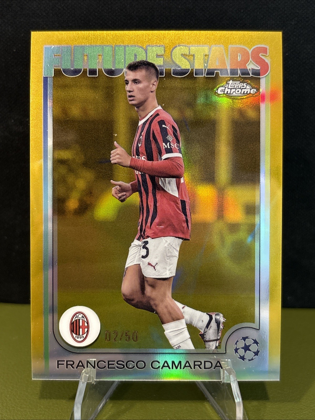 2024-25 Topps Chrome UEFA Club Competitions - Future Stars Francesco Camarda /50