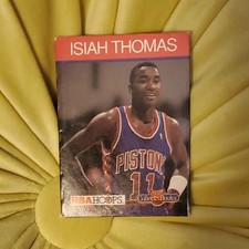 JBC 1990-91 NBA Hoops Collect-A-Books Isiah Thomas Detroit Pistons Booklet Card
