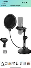 Professional Microphone Stand Combo with Shock Mount Pop Filter for Recording
