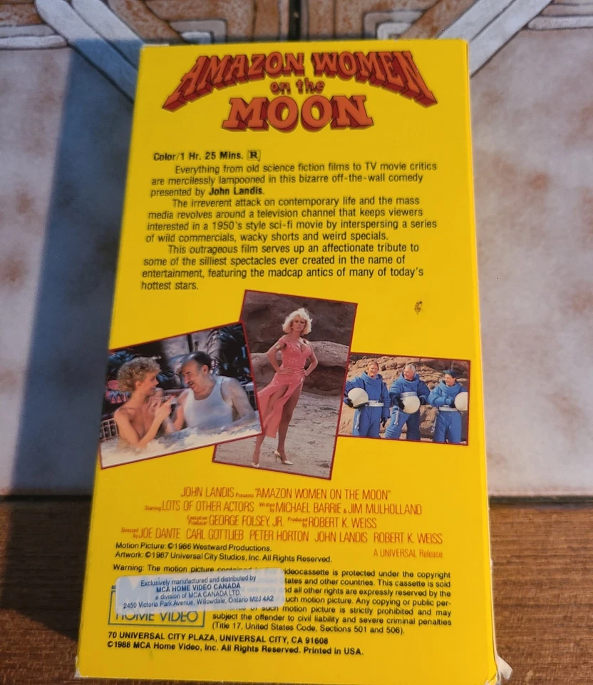 Amazon Women on the Moon VHS Rosanna Marquette Carrie Fischer Howard Hessman - Image 2 of 4
