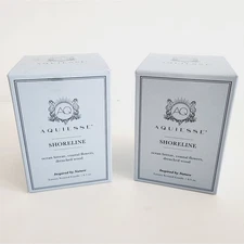 Aquiesse Set of 2 Single Wick 6.5 OZ Scented Candles Shoreline