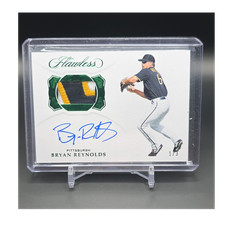 2019 Panini Flawless Emerald Patch Auto Rookie Bryan Reynolds Pirates #PA-BR /3