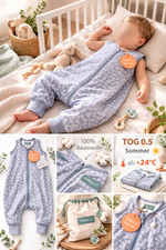 Molis & co Baby Schlafsack 1 Jahr TOG 0.5 Bau...