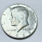 1966 Kennedy Half Dollar 40% Silver, Circulated Coin #7164