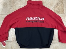 Vtg Mid 1990  s Nautica Competition Jacket Men  s Large New With Tags Rare Hooded