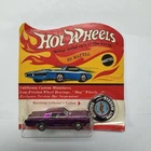 1969 Hot Wheels Redline Continental Mark III Spectraflame Purple Carded w/ Butto