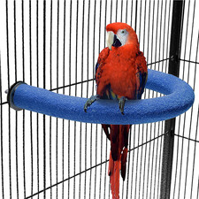 U Shape Parrot Perch Stand Toy Bird Platform Sand Paw Grinding Clean Stick Exerc