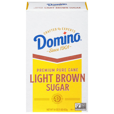 Domino Premium Pure Cane Light Brown Sugar, 16.0 oz