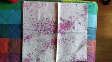 scampolo seta fiori fucsia 