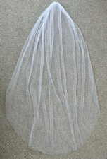 NEW Simple White Bridal Wedding Veil Chapel Length 75  Soft Tulle Timeless Basic