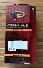 Champion Duofold Women's Warmer Thermal Baselayer Pants Small White New