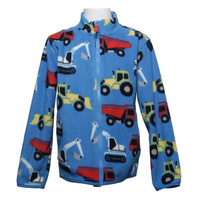 Anko, Fleecejacke, Unisex (Kinder), Größe: 128, Blau/Mehrfarbig, Polyester #00A