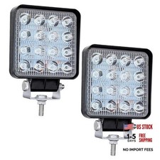 Led Square Light Bar 2pcs 4.3 48w 15000lm Spot Light Pod Off Road Fog Driving
