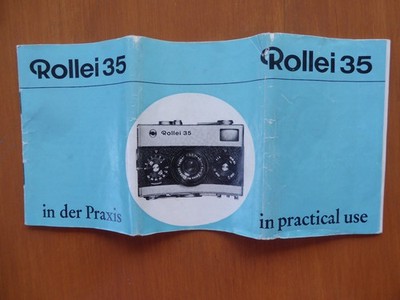 Rollei 35 in der Praxis - original Bedienungsanleitung  deutsch / englisch