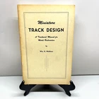 1944 Miniature Track Design Trackwork Manual for Model Railroaders Wm K Walthers