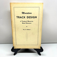 Manual de trackwork de diseño de vías en miniatura 1944 para modelismo ferroviario Wm K Walthers